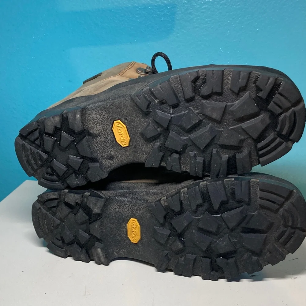 Montrail Goretex Brown Leather Hiking Boots Womens  Size 8 / 39 Wide Waterproof - Picture 15 of 15